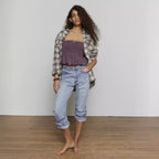 's Fall Top Solid Color Tube Top Pleated Vest