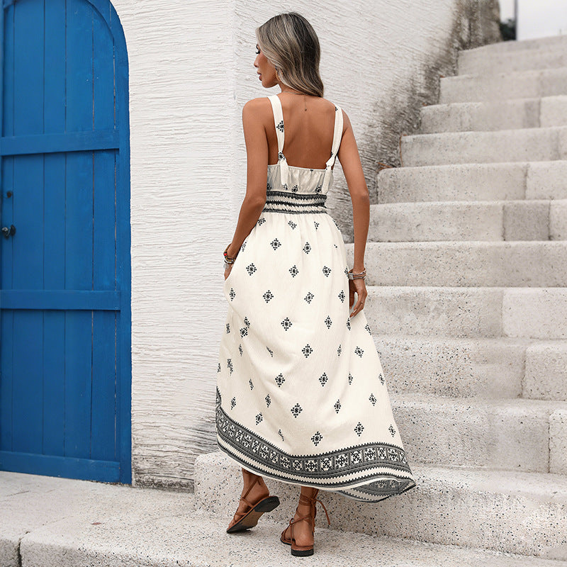 Women's Backless Maxi Dress