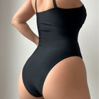 Solid Color One-piece Swimwear