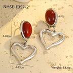 Steel Color Red Agate
