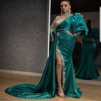 Cocktail Fishtail Gold Host Stage Performance Model Small Dress