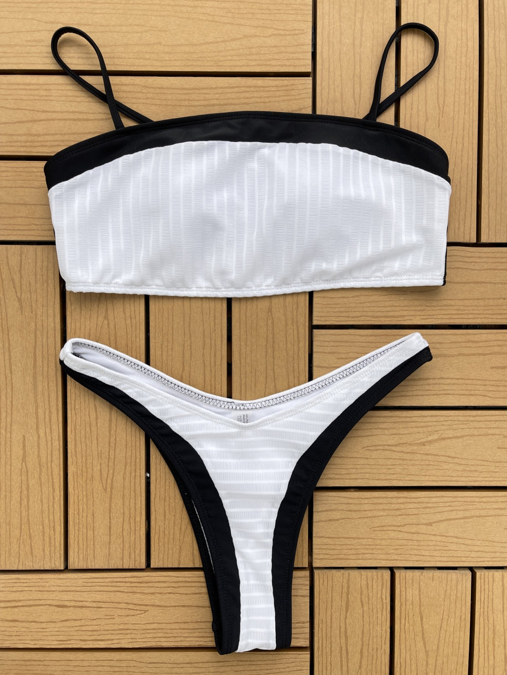 Black White Bikini Swimwear