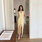 Women's Backless Halter Dress