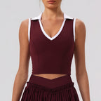 Women's Wide-Strap Sports Tank Top With Built-In Bra
