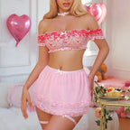 Off Shoulder Pajamas Lingerie