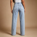 Rhinestone Wide-Leg Jeans