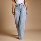 Rhinestone Wide-Leg Jeans