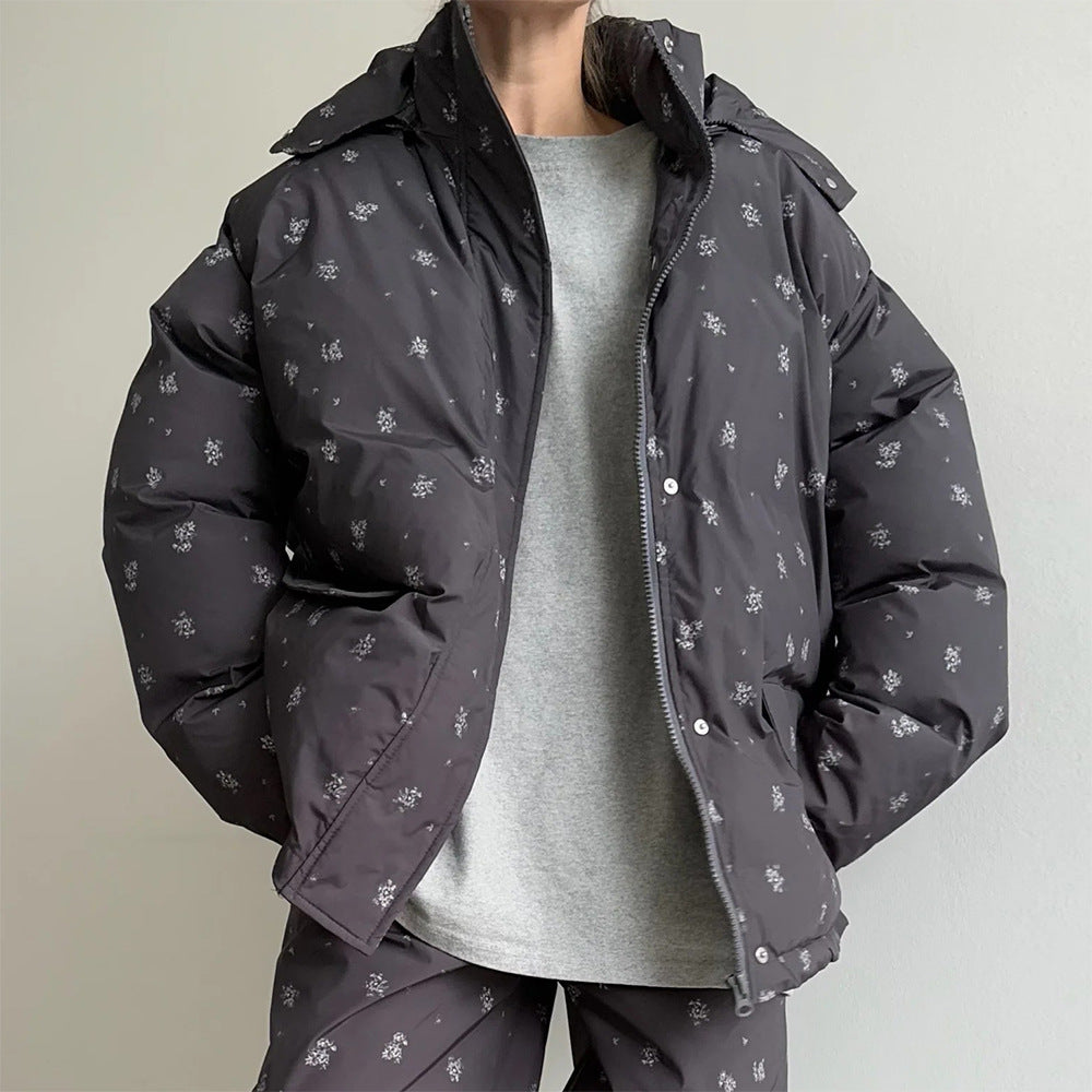 Black Shivering Cotton-Padded Jacket