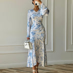 Women's Sheath Long Sleeve Dress