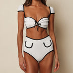 Solid Color Bikini Swimwear