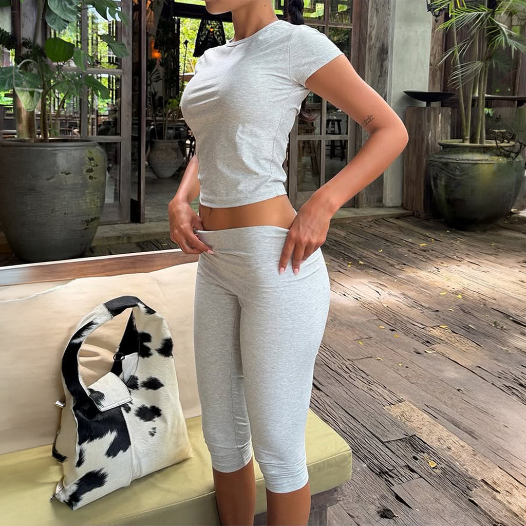 Slim Casual Two-Piece Set