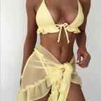 Net Skirt One-piece Swimwear