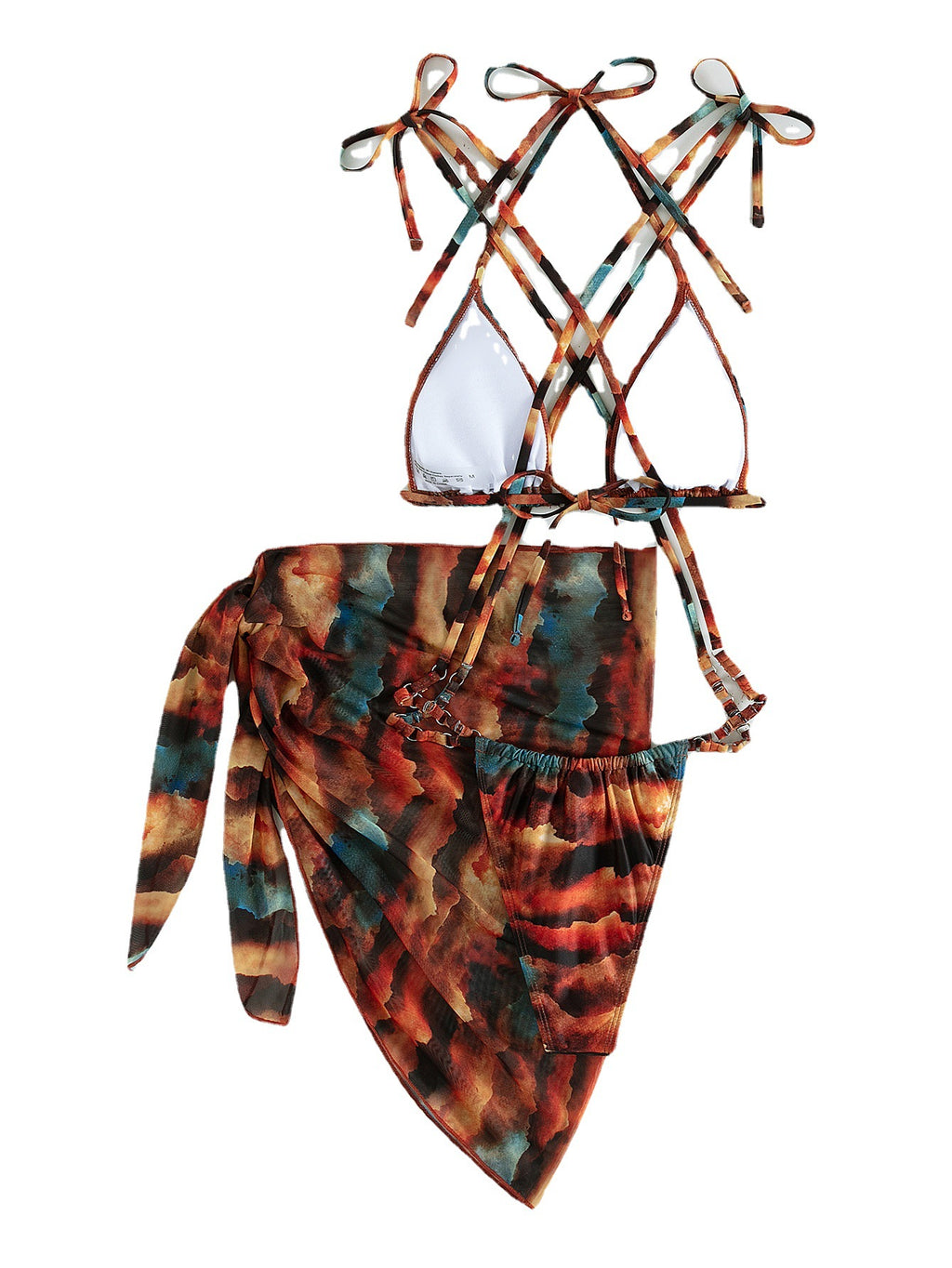 Gradient Printing One-piece Swimwear