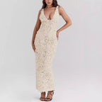 Women's Strap Split Maxi Dress