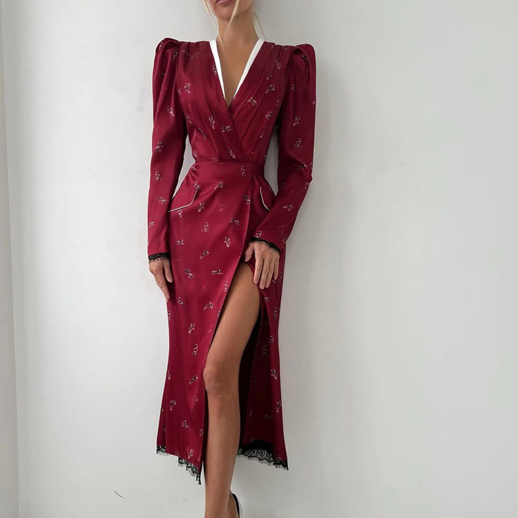 Women's Lace Long Sleeve Dress