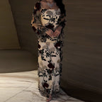 Women's Summer Yarn Dyed Rose Floral Black Bottom Soft Gauze Lace Cocktail Evening Dress