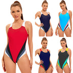 Color Matching One-piece Swimwear