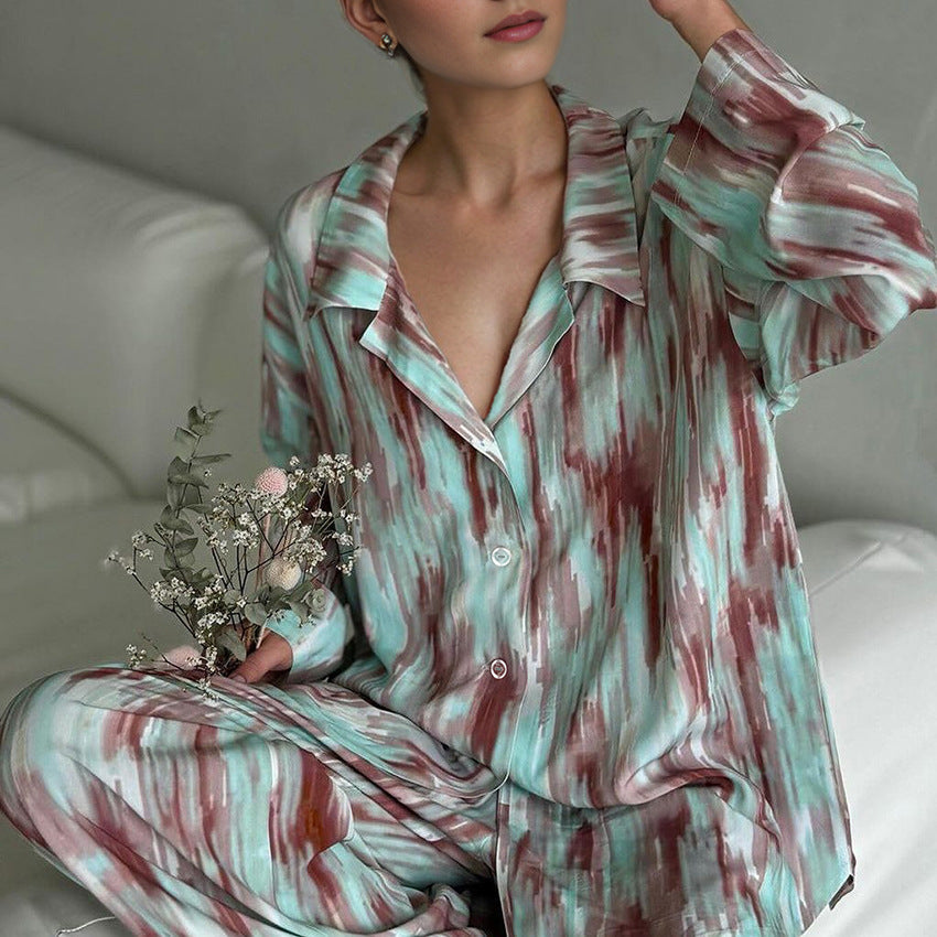 Autumn Printed Pajamas Lingerie