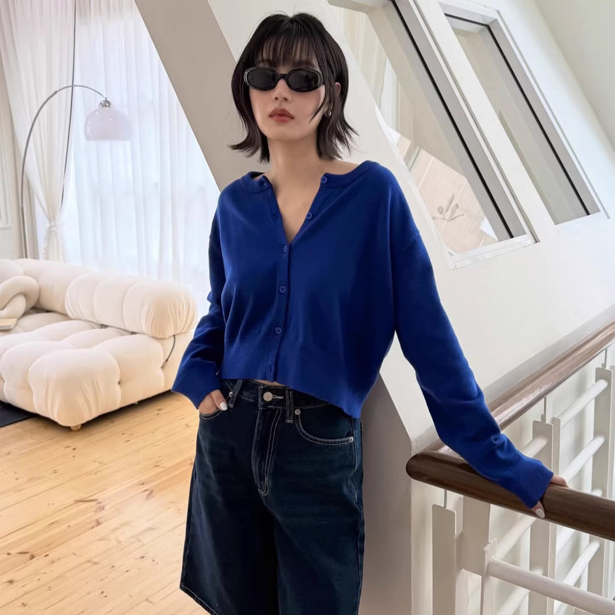 Women's Soft Elegant Bright Short Cardigan Spring Summer