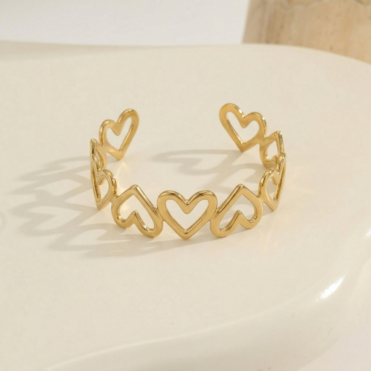 Women's Heart Open Ended Bracelet