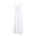 Women's Black Halter Backless A-Line Maxi Dress