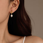 Freshwater Pearl Crab Earrings