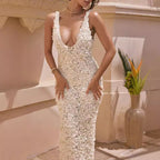 Women's Strap Split Maxi Dress
