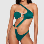 Solid Color One-piece Swimwear