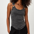 Adjustable Buckle Spaghetti Strap Camisole