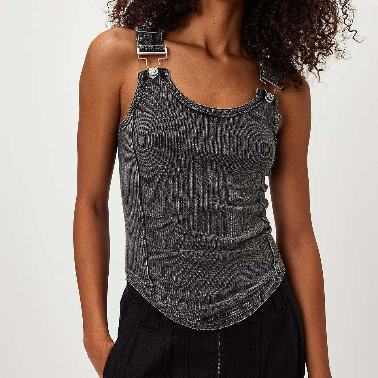 Adjustable Buckle Spaghetti Strap Camisole