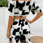 Women's Summer Shorts Suit Two-Piece Set