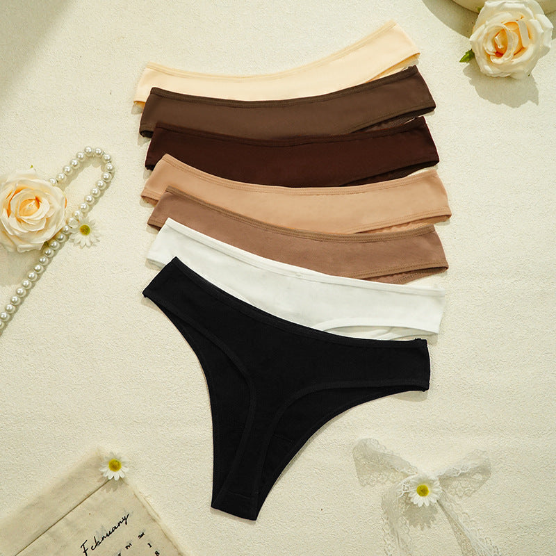Women's Cotton T-Back Thong Briefs