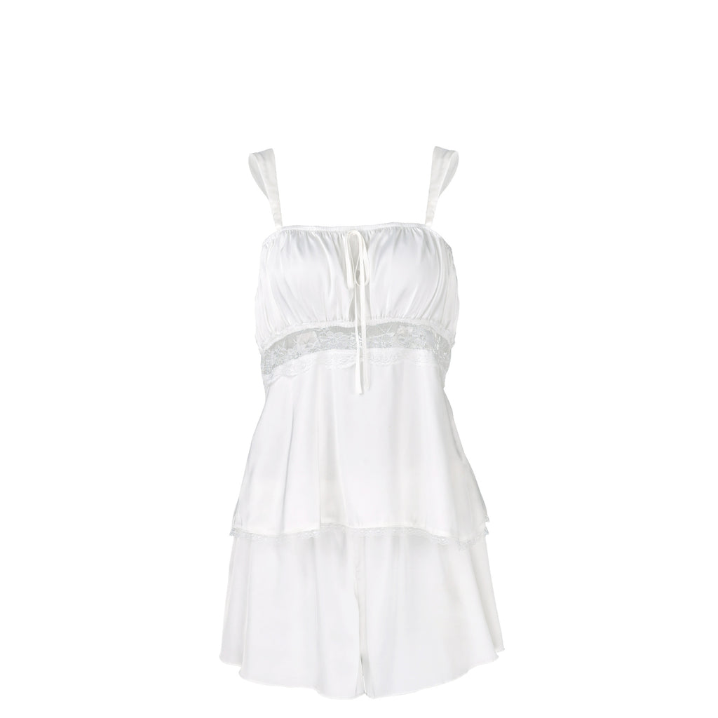 Women's Lace Strap Two-Piece Pajama Set