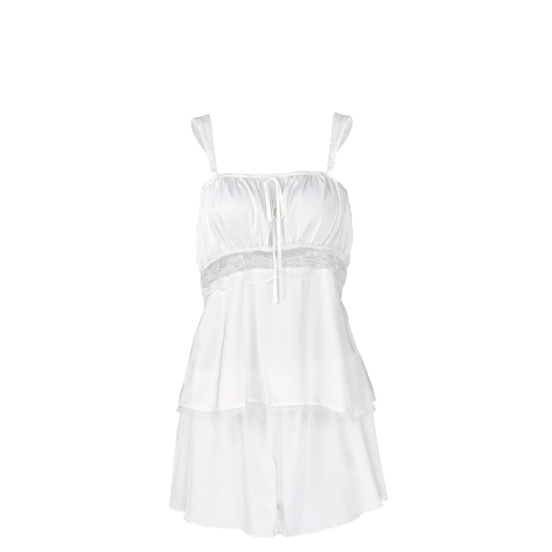 Women's Lace Strap Two-Piece Pajama Set