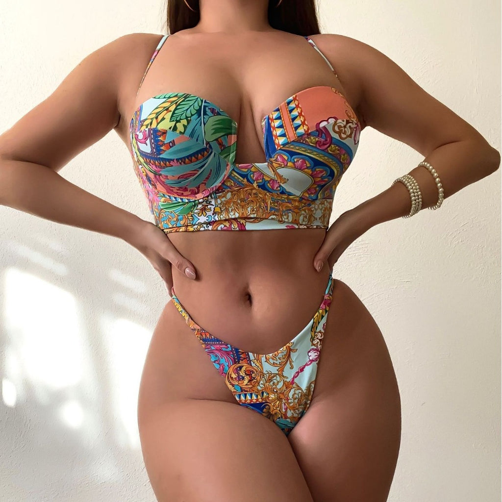 Tropical Floral Bikini Swimwear