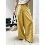 Women's Tencel Cotton Wide-Leg Casual Pants