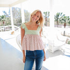 Women's Tops Simple Retro Lace Up Top