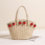 Women's Strawberry Vegetable Basket Bag Hand Bag