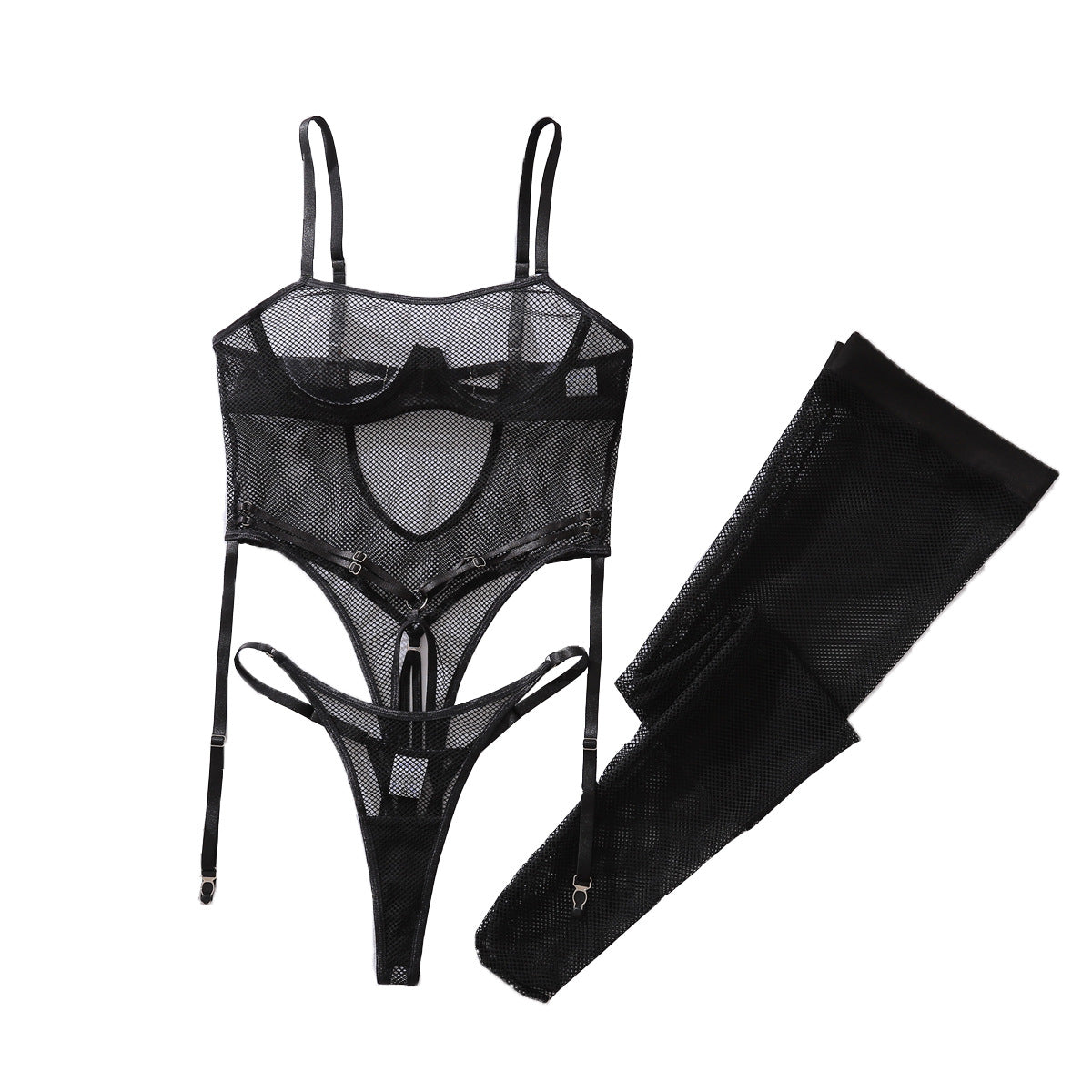 Hollowed Out Stockings Lingerie