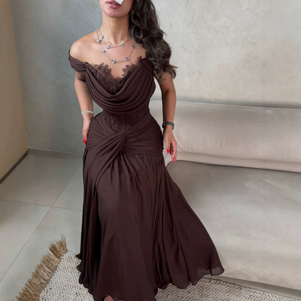 Women's Lace Panel Tube Top Dress