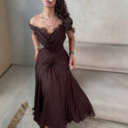 Women's Lace Panel Tube Top Dress