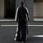 Women's Color-Block Zip-Up Top & Trousers Set