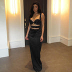 Women's Embroidered Rhinestone Formal Dress