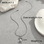 Steel Mushroom Necklace