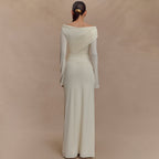 Women's V neck Pleated Hip Dress