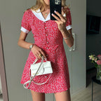 Women's Floral Short Sleeve Dress