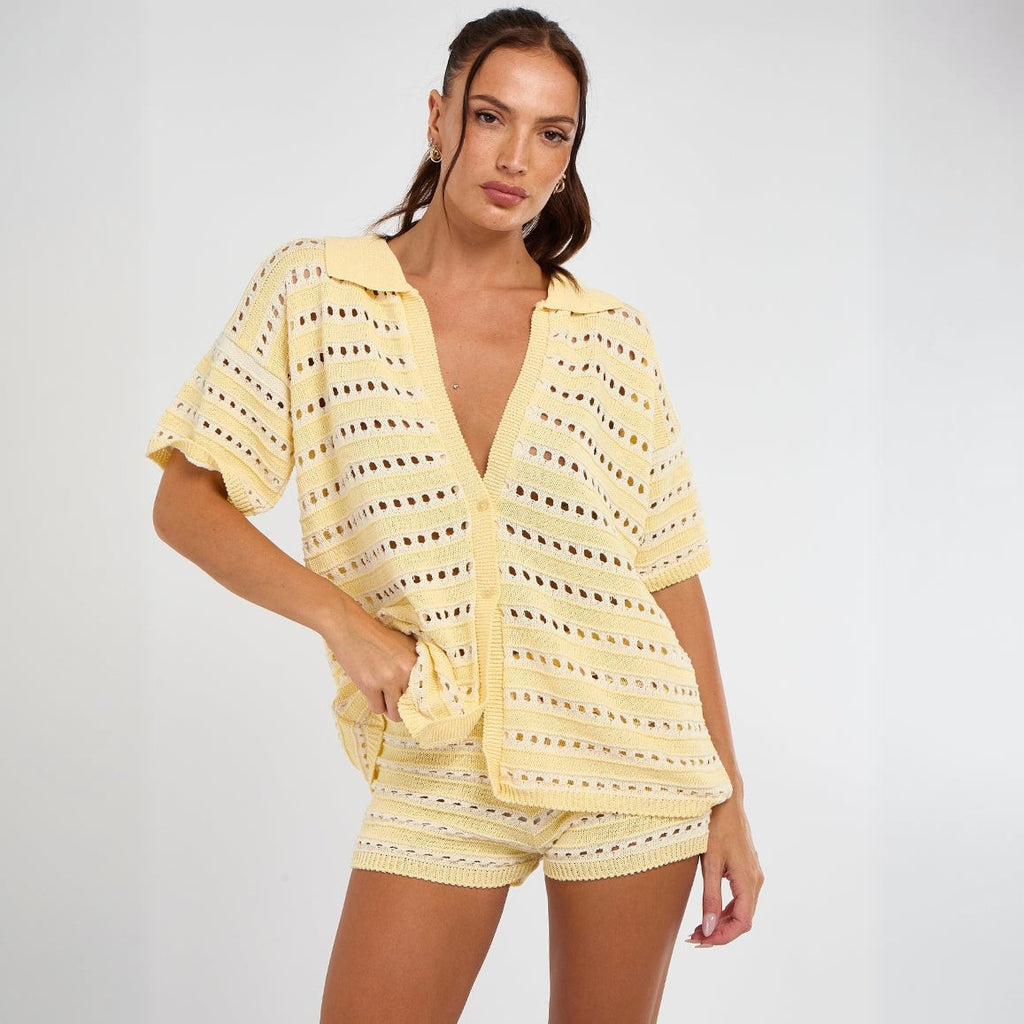 Yellow on white