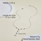 Steel Rectangular Necklace