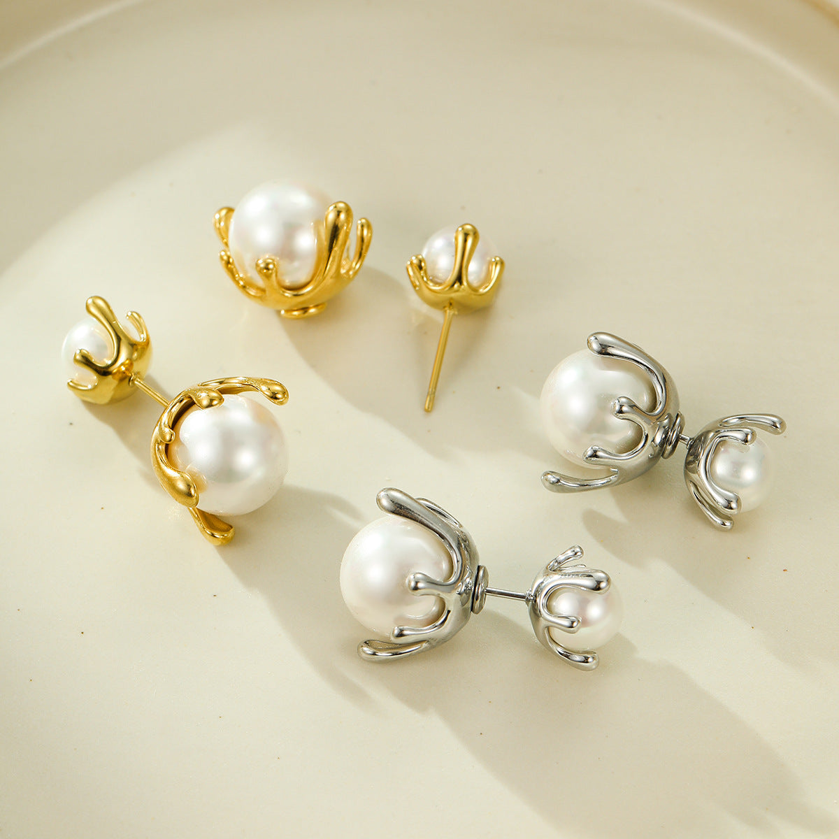 Pearl Dual-Wear Stud Earrings