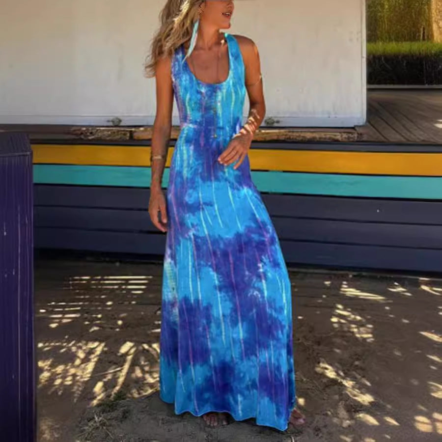 Women's Backless Maxi Dress